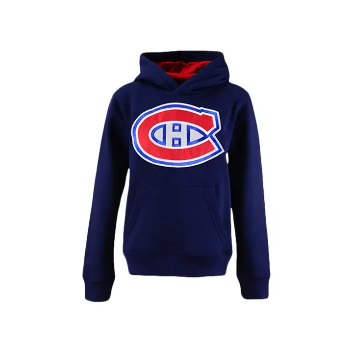 CANADIENS LNH Jeunesse Chandail à Capuchon Prime marine