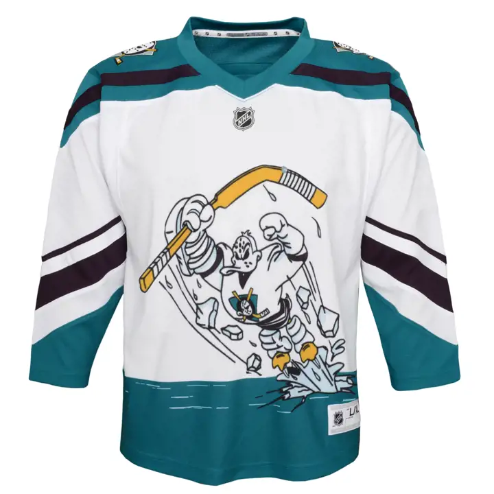 Maillot édition spéciale junior LNH des Ducks d'Anaheim BLANC