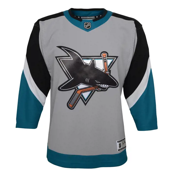 Maillot Premier Édition Spéciale Jeunesse LNH Sharks de San Jose GRIS