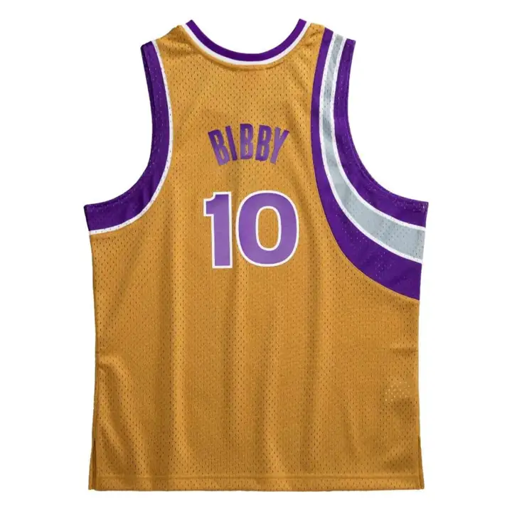 Maillot NBA M&N Swingman Bibby Sacramento Kings violet/doré