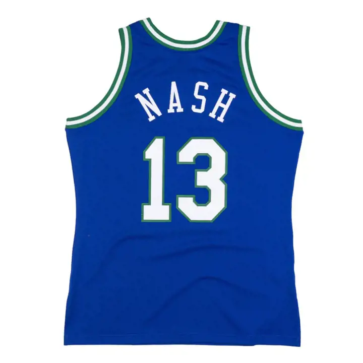 Maillot NBA Swingman M&N Dallas Mavericks Nash bleu