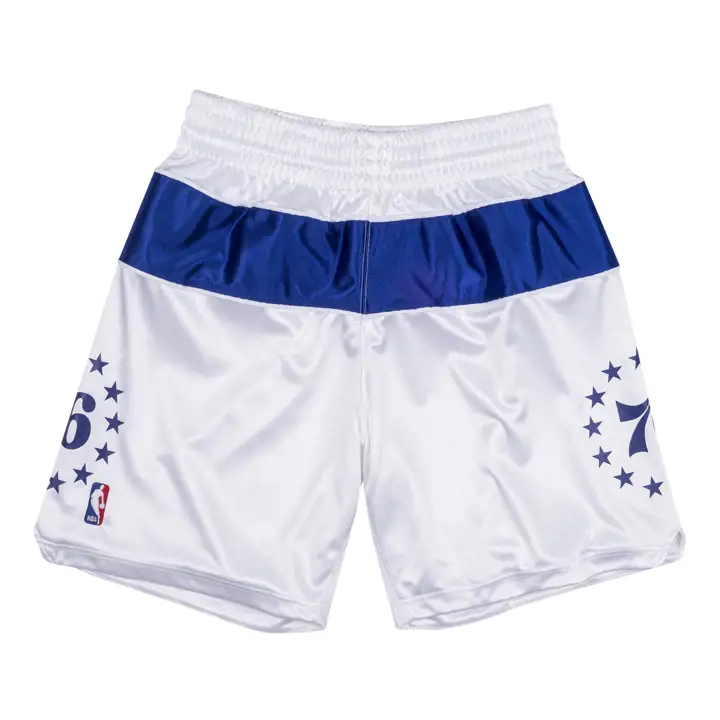 Shorts Swingman NBA M&N Philadelphia 76ers blanc