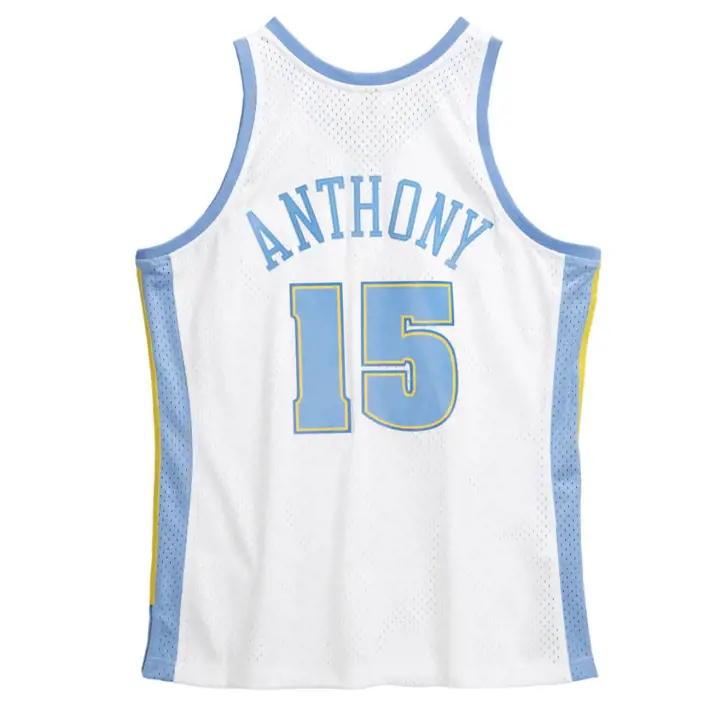 Maillot Swingman NBA M&N Denver Nuggets Anthony blanc