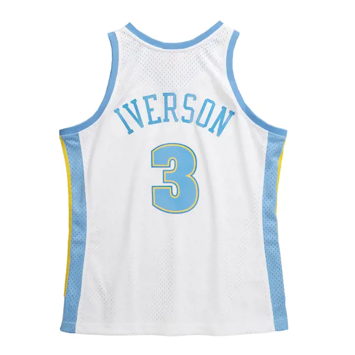Maillot Iverson Swingman M&N NBA Denver Nuggets blanc