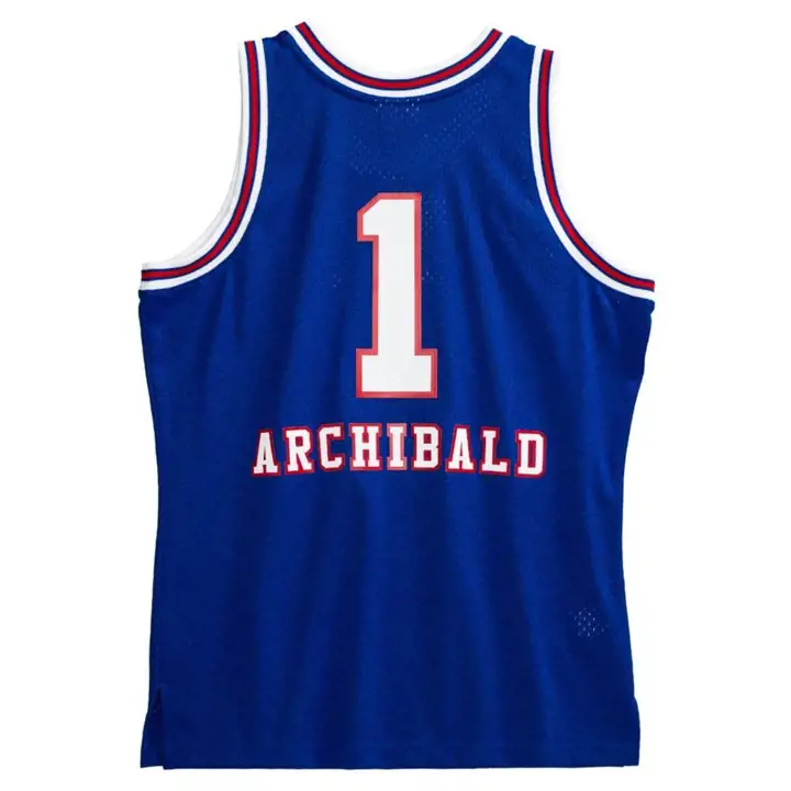 Maillot Swingman NBA M&N Kansas City Kings Archibald bleu
