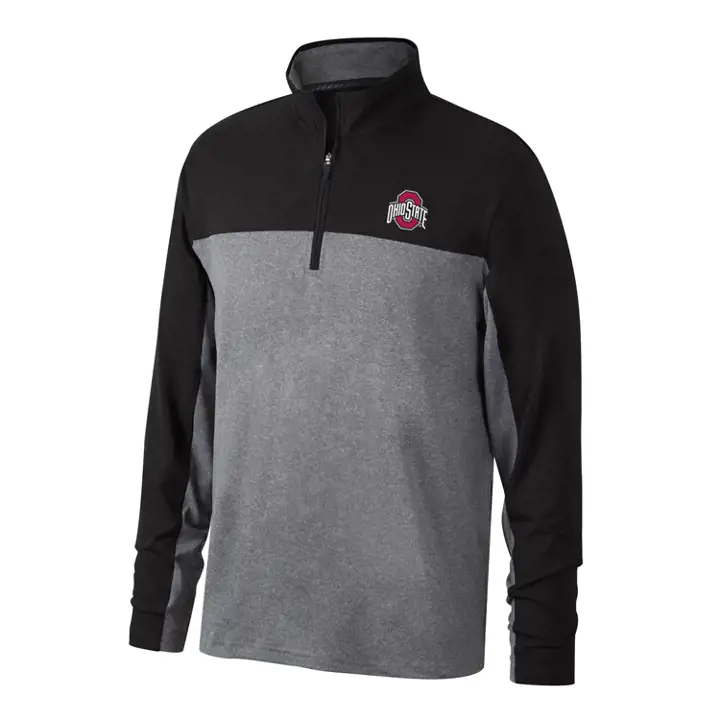Ohio State Buckeyes NCAA Lawson 1/4 Zip 20 gris/noir