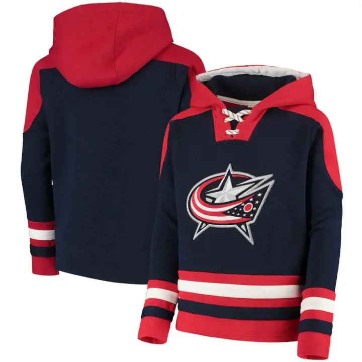 Chandail à capuchon Ageless Columbus Blue Jackets LNH pour jeunes – Marine 20