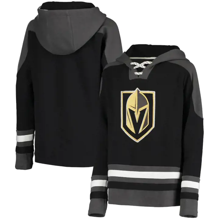 Chandail à capuchon Ageless des Golden Knights de Vegas de la LNH pour jeunes, noir, 20