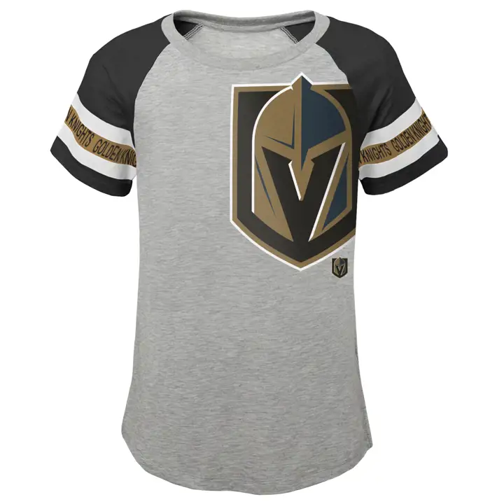 T-Shirt Vegas Golden Knights NHL Shot on Goal pour jeune fille 20