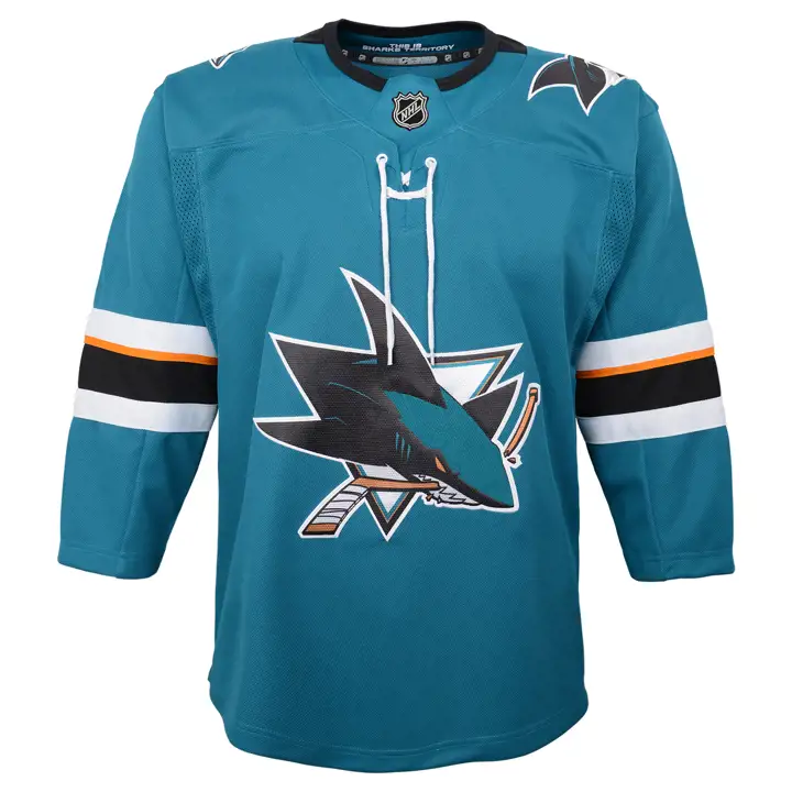 Maillot vierge Premier SHARKS LNH junior sarcelle