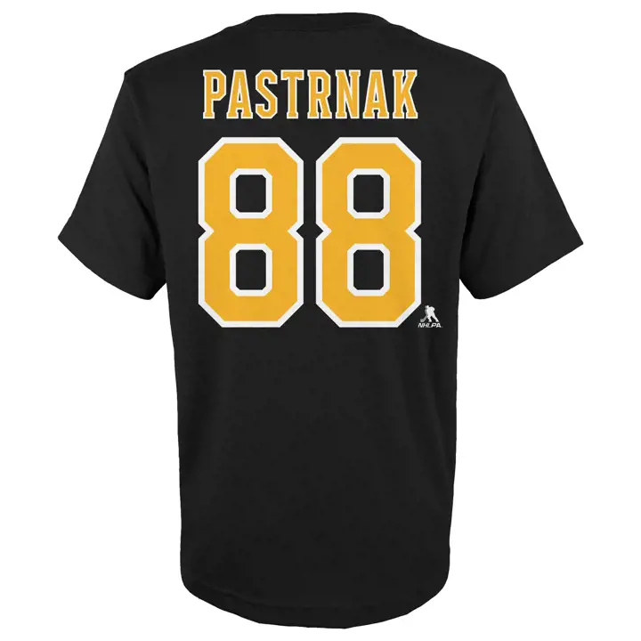 T-shirt jeune joueur NHL Bruins David Pastrnak noir