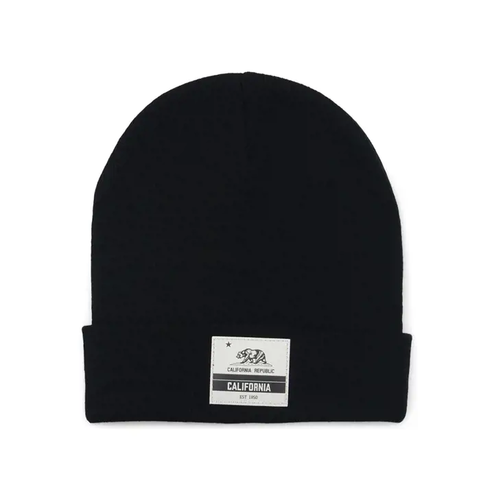 Bonnet en maille Local Crowns The State Patch CALIFORNIA BLK