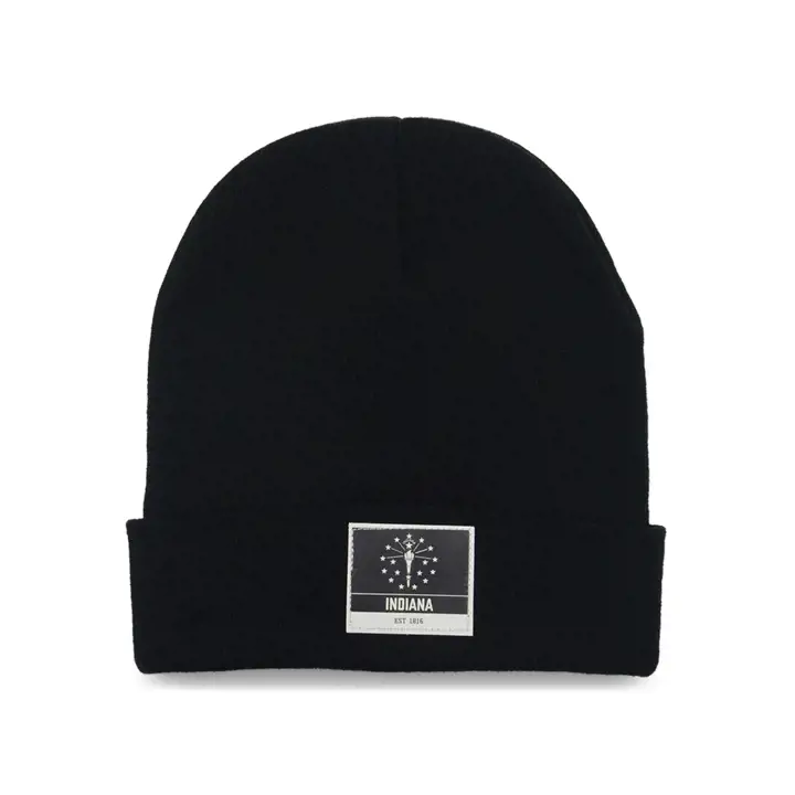 Local Crowns The State Patch Knit Indiana BLK