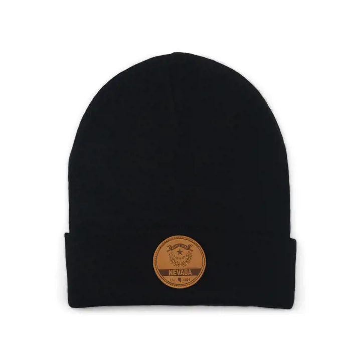 Local Crowns Le bonnet en maille brodé NEVADA NOIR