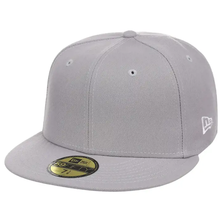 Casquette New Era Custom 59FIFTY grise vierge