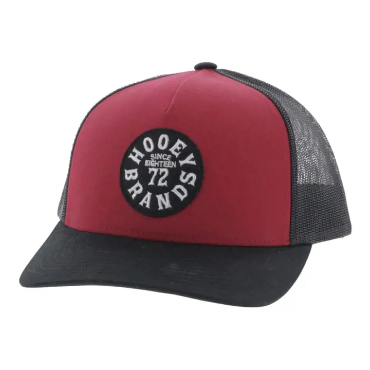 HOOey Casquette de camionneur Pioneer rouge/noir