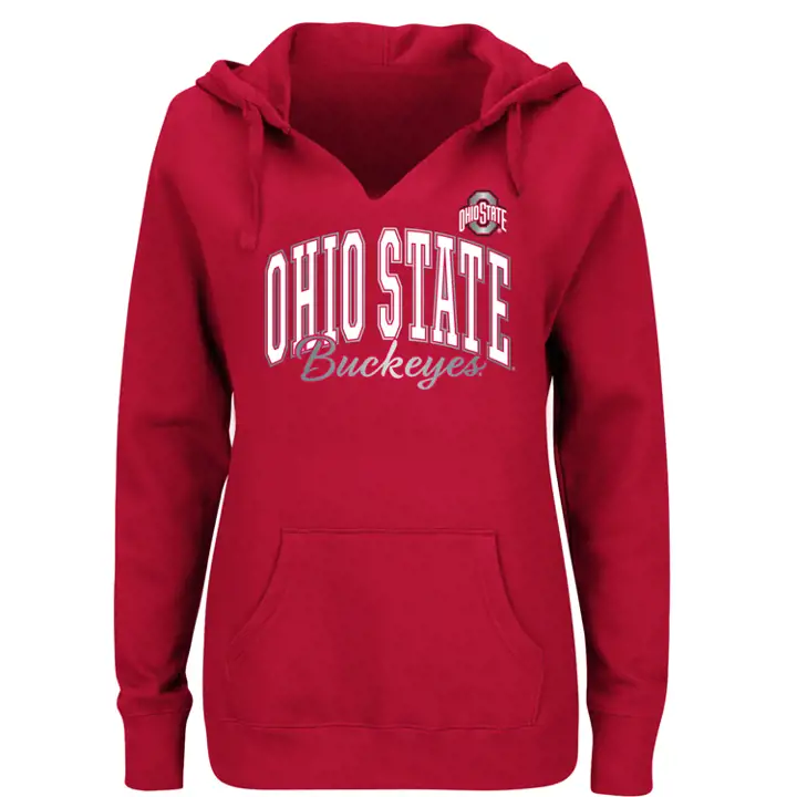 Sweat-shirt à capuche pour femme, taille plus, NCAA Ohio State Buckeyes, 20 r