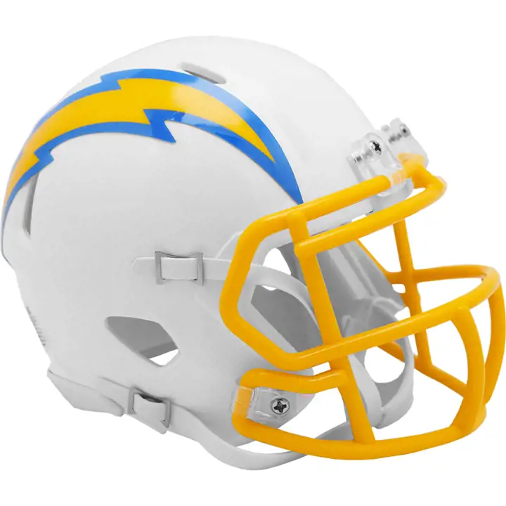 Mini-casque de vitesse Los Angeles Chargers BLANC/JAUNE
