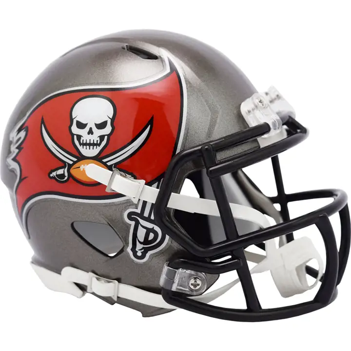 Mini-casque de vitesse Tampa Bay Buccaneers Argent/Rouge