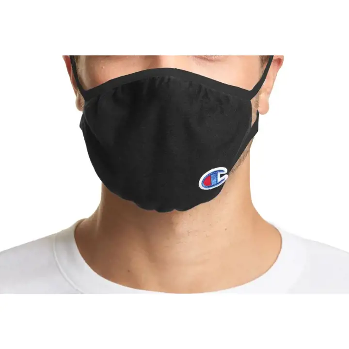 Lot de 3 masques Champion Ellipse pour adulte, noirs