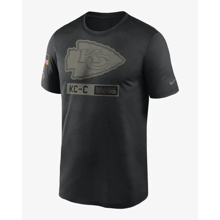 T-shirt Légende NFL Kansas City Chiefs Salute to Service 20 b