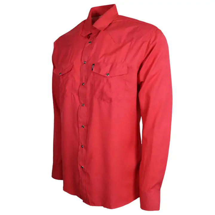 HOOey Sol chemise à manches longues avec boutons-pression devant rose