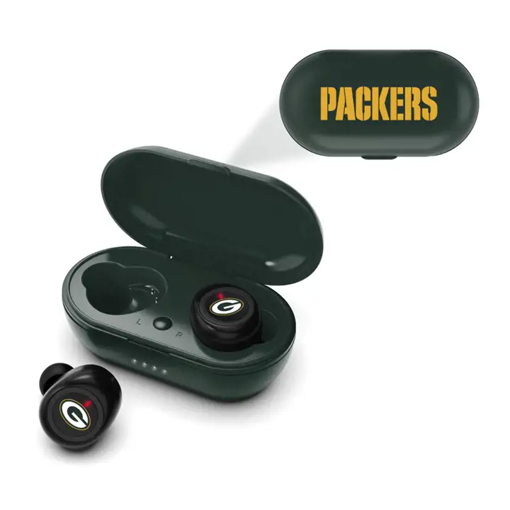 Green Bay Packers True Wireless Earbuds ast