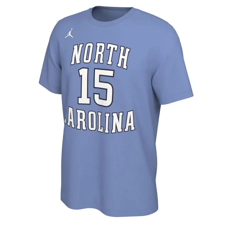 Caroline du Nord NCAA Joueur T-shirt Vince Carter lbl