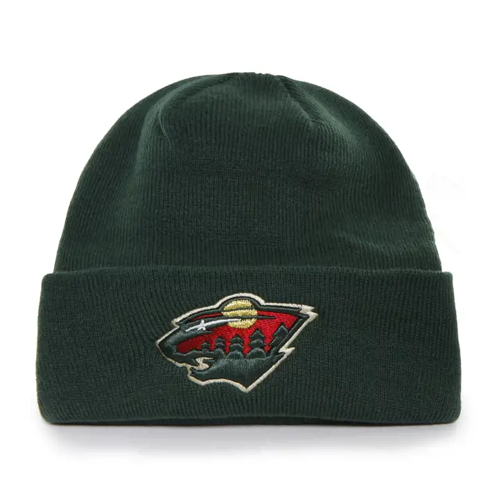 MINNESOTA WILD NHL Bonnet basique à revers '47 Vert