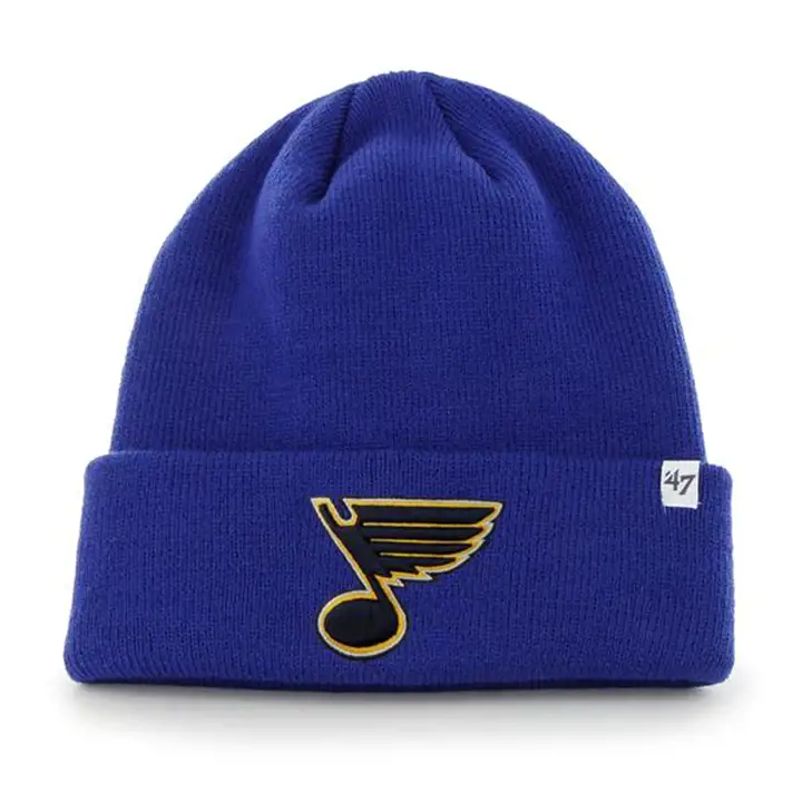 ST. LOUIS BLUES NHL Bonnet en maille revers basique '47 BLEU MARINE