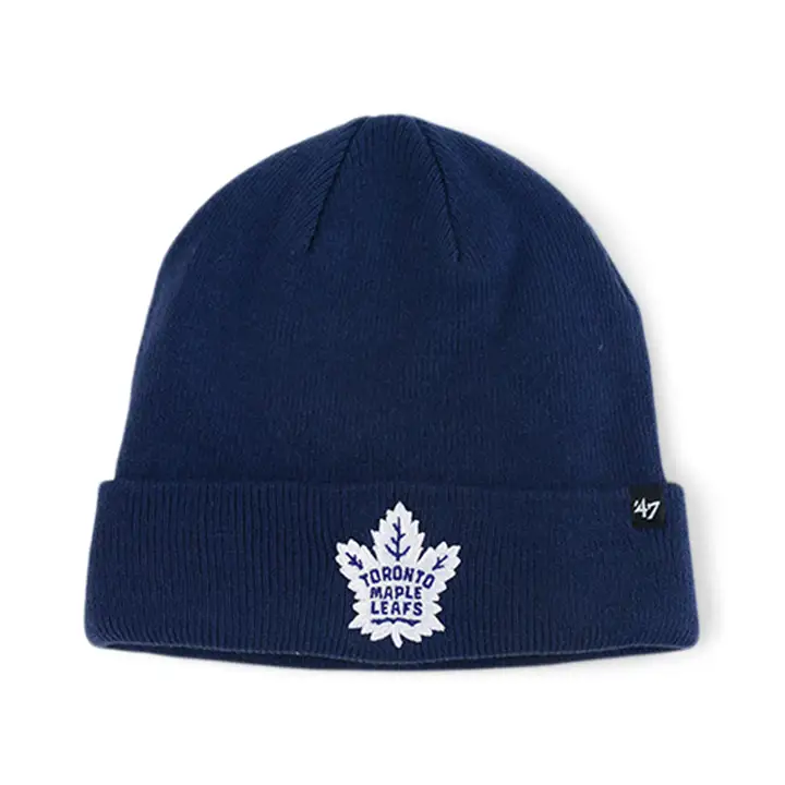 TORONTO MAPLE LEAFS LNH Bonnet en maille de base '47 Bleu marine clair