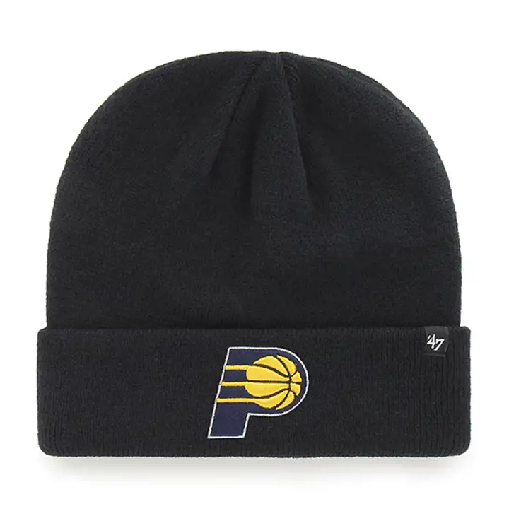 Bonnet en tricot Indiana Pacers NBA avec manchette marine