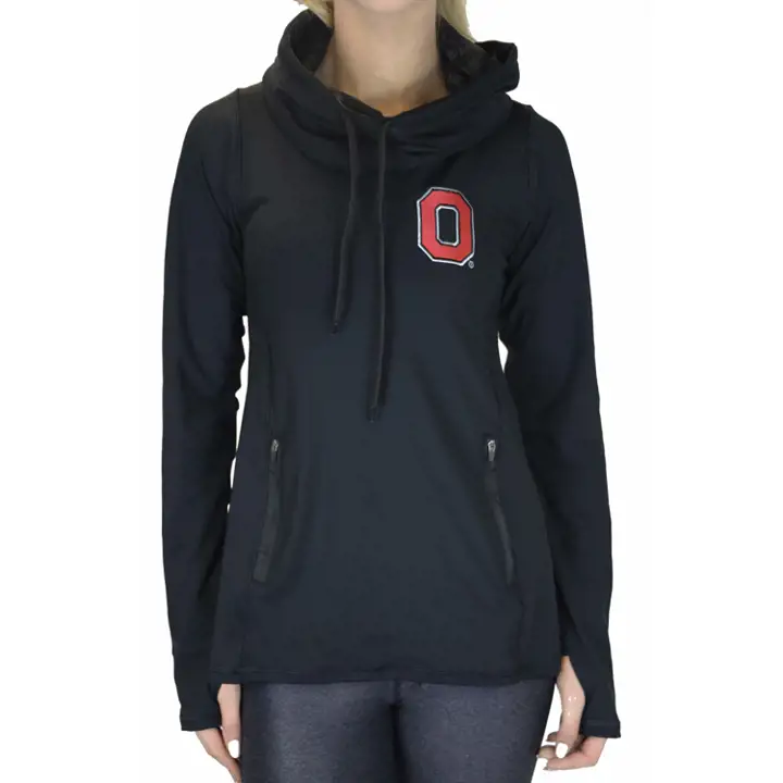 Ohio State Buckeyes NCAA Femme Vision Col Entonnoir NOIR
