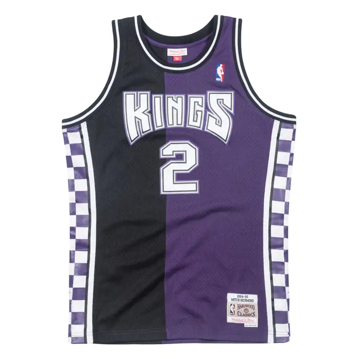 Maillot Swingman NBA M&N Sacramento Kings Richmond noir/violet/pr