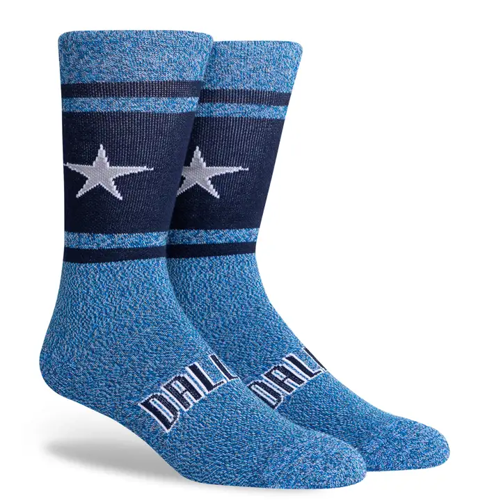 Chaussettes mi-mollet Dallas Mavericks NBA bleu marine