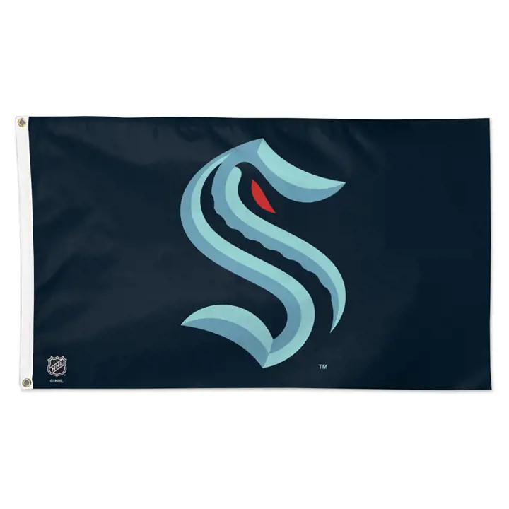 Drapeau de luxe Seattle Kraken 3X5 Wincraft ast