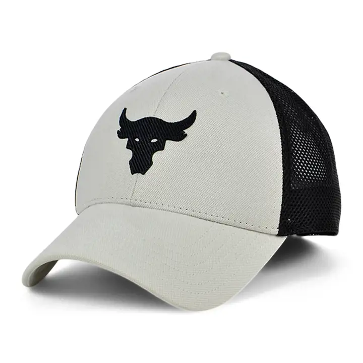 Under Armour Casquette Trucker UA Project Rock blanc/noir BLANC/NOIR