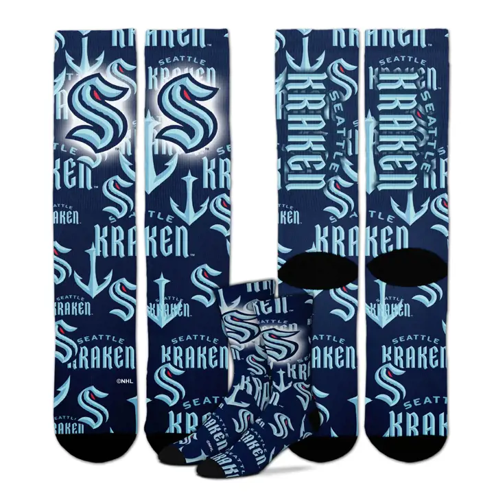 Seattle Kraken LNH Chaussette montage marine