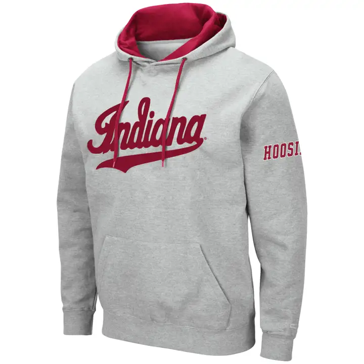 Sweat à capuche grand logo NCAA Indiana Hoosiers 2F lgry