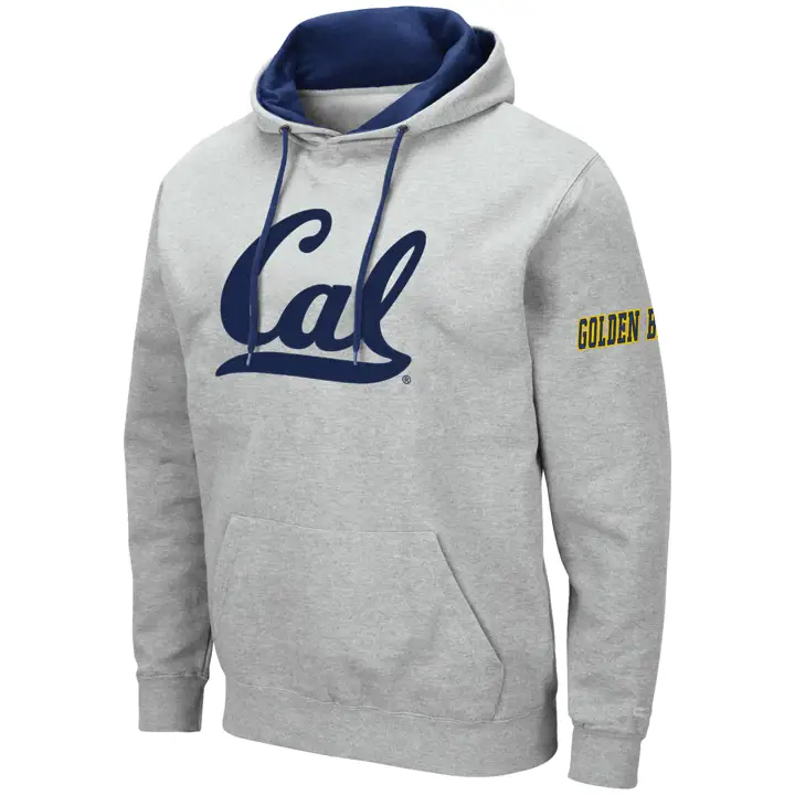 U.C. Berkeley Golden Bears 2F Sweat à capuche avec grand logo NCAA gris clair