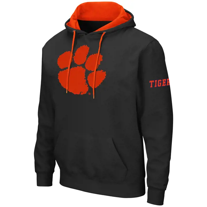 Sweat à capuche Clemson Tigers 2F NCAA Big Logo noir