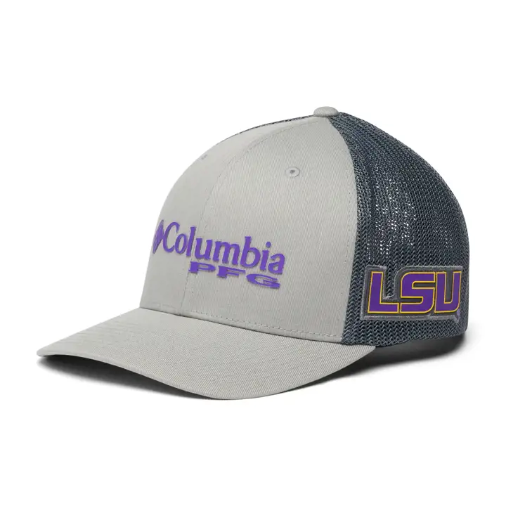 LSU NCAA PFG Stretch gris chiné