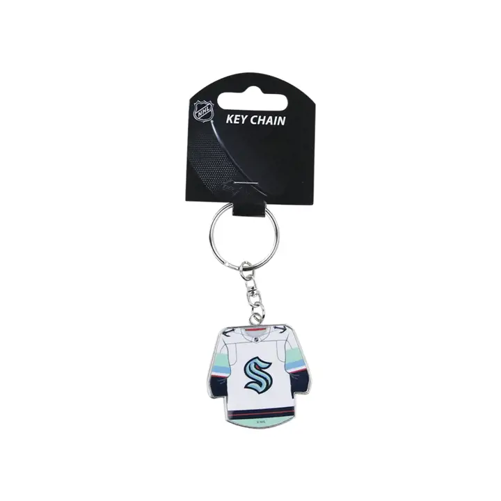 Porte-clés réversible maillot du Kraken de Seattle bleu