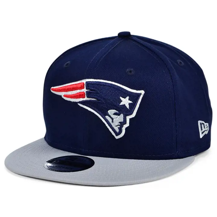 New England Patriots NFL Basic Snap 9Fifty marine/gris