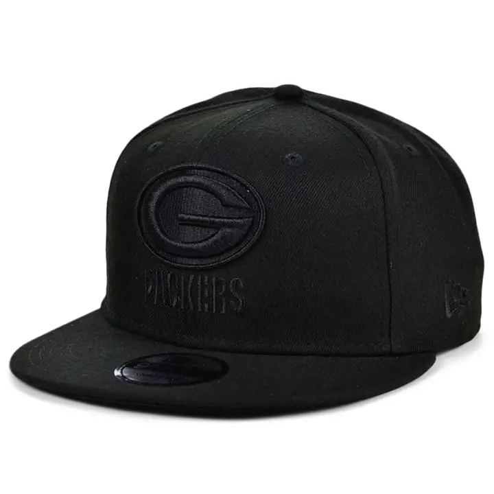 Casquette Green Bay Packers NFL Basic Fashion 9Fifty noir/noir
