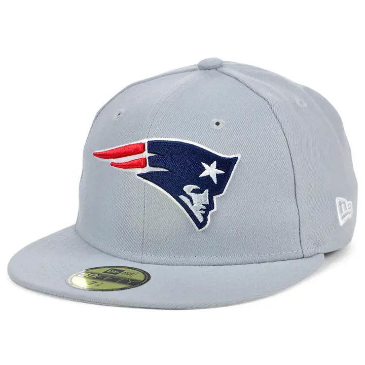 Casquette ajustée 59Fifty basique Fashion NFL des New England Patriots, gris