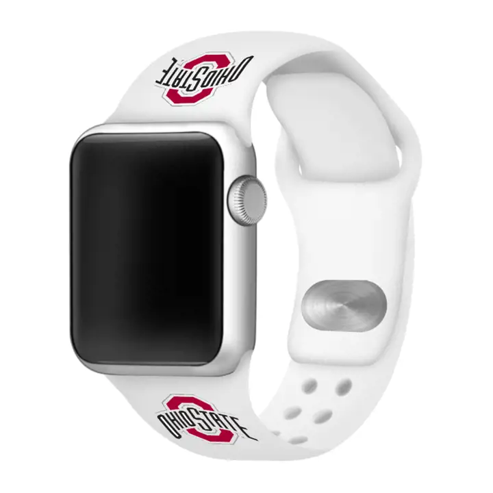 Bracelet en silicone Ohio State Buckeyes BLANC