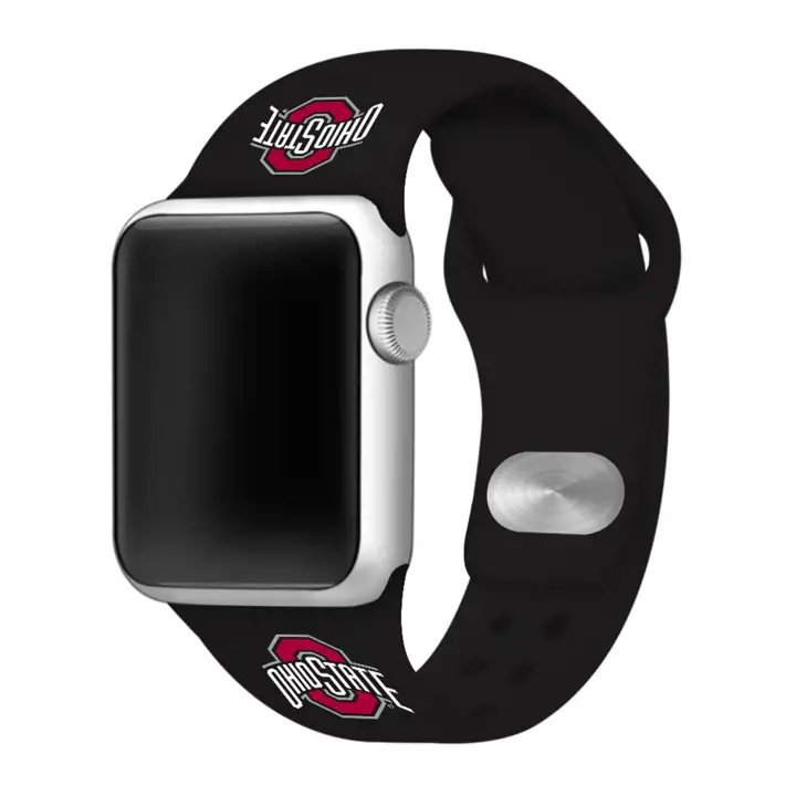 Bracelet en silicone Ohio State Buckeyes noir