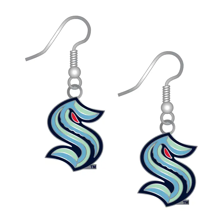 Boucles d'oreilles pendantes Seattle Kraken