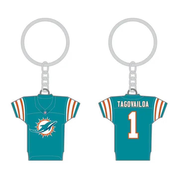 Porte-clés réversible maillot des Miami Dolphins Tua